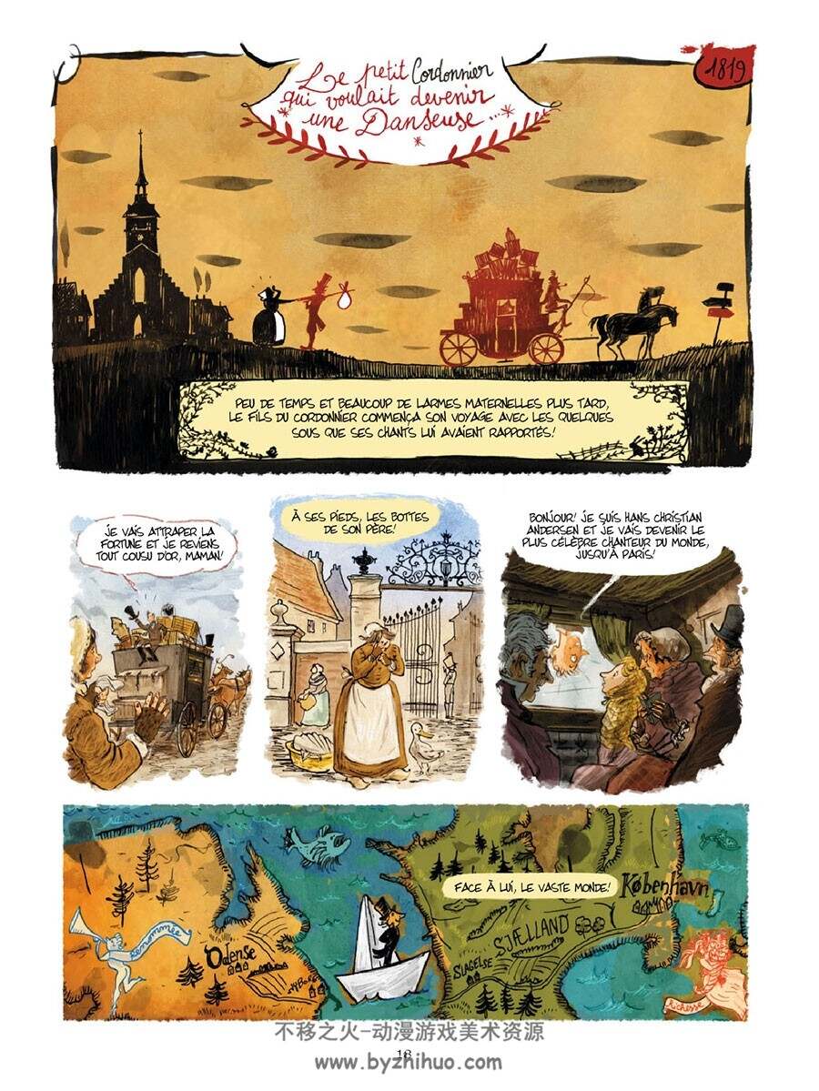 Andersen - Les Ombres D'un Conteur 全一册 Nathalie Ferlut 法语彩色漫画下载