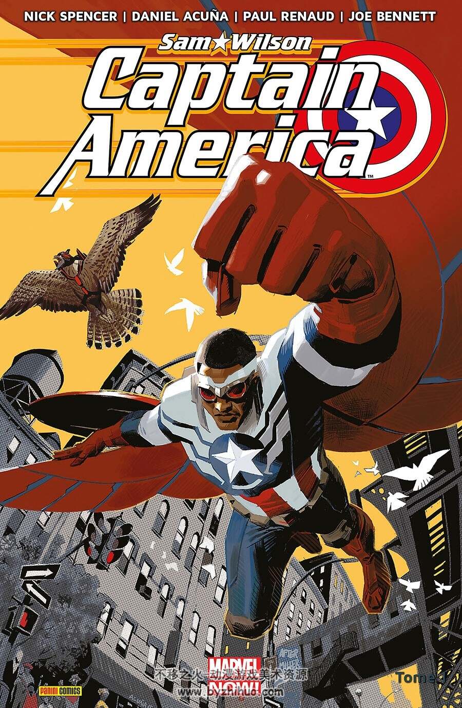 Captain America ：Sam Wilson 1-2册 Nick Spencer 漫威超级英雄漫画法语版