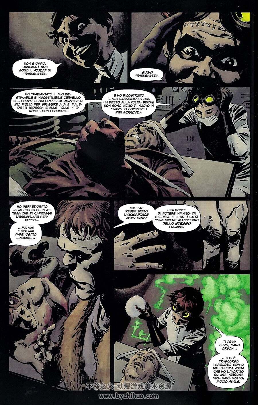 The Immortal Iron Fist - Orson Randall And The Green Mist Of Death 全一册 意大利语漫画