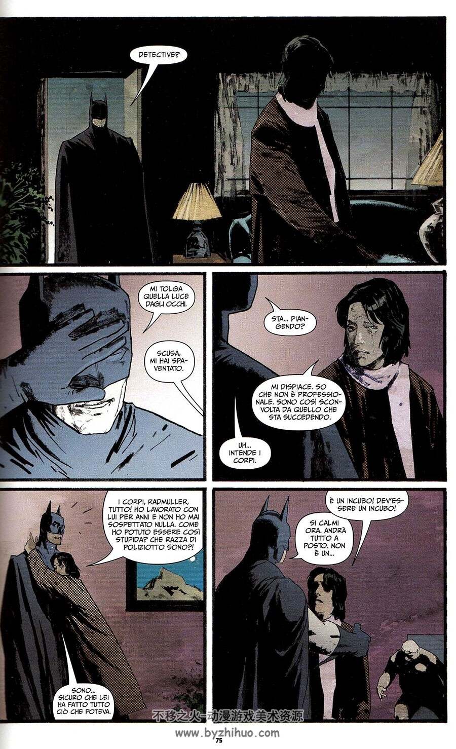 Batman Gotham County Line 1-2册 手绘风蝙蝠侠漫画意大利语版