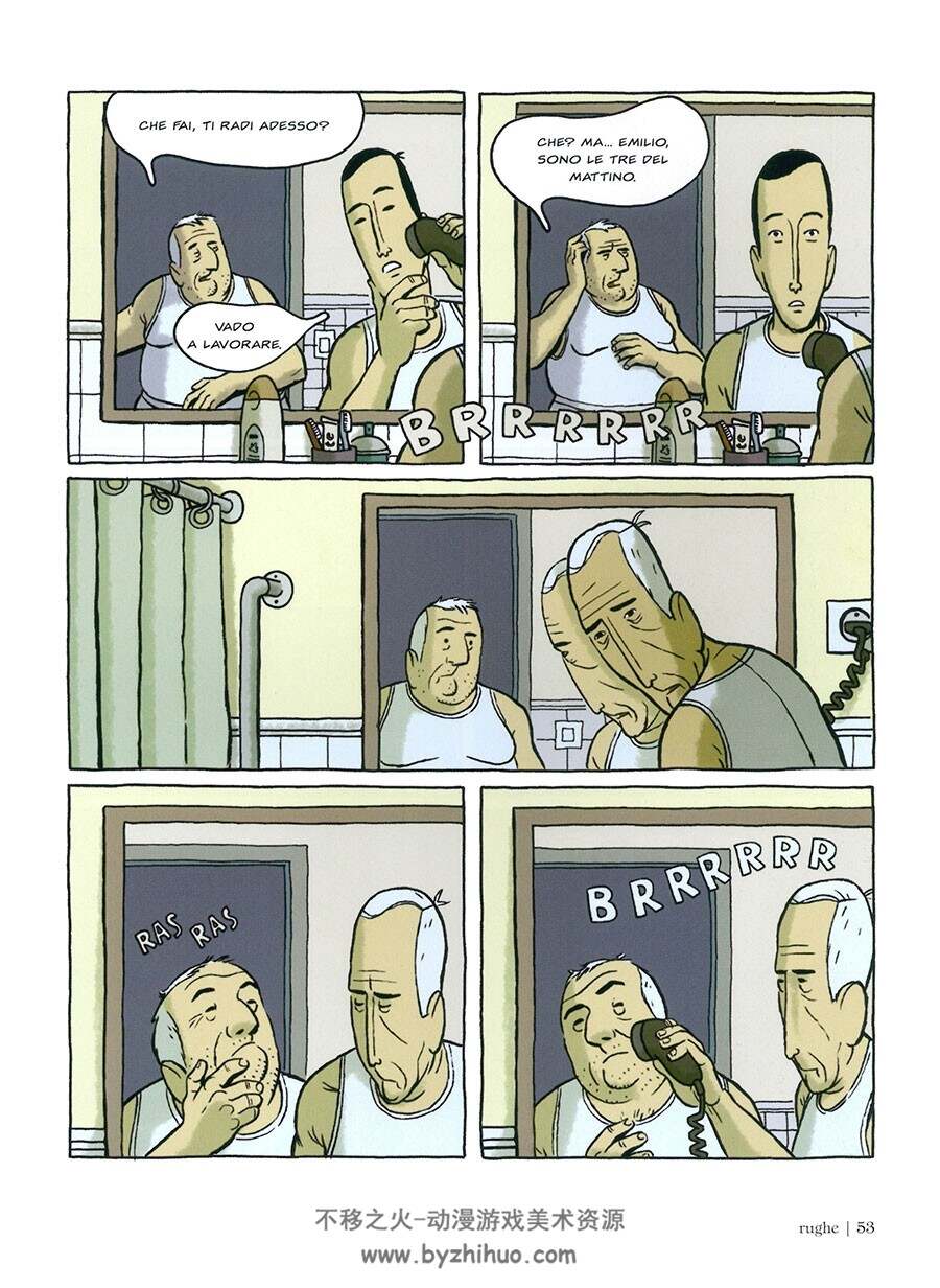 Wrinkles 全一册  Paco Roca 意大利语阿尔茨海默病老人题材漫画