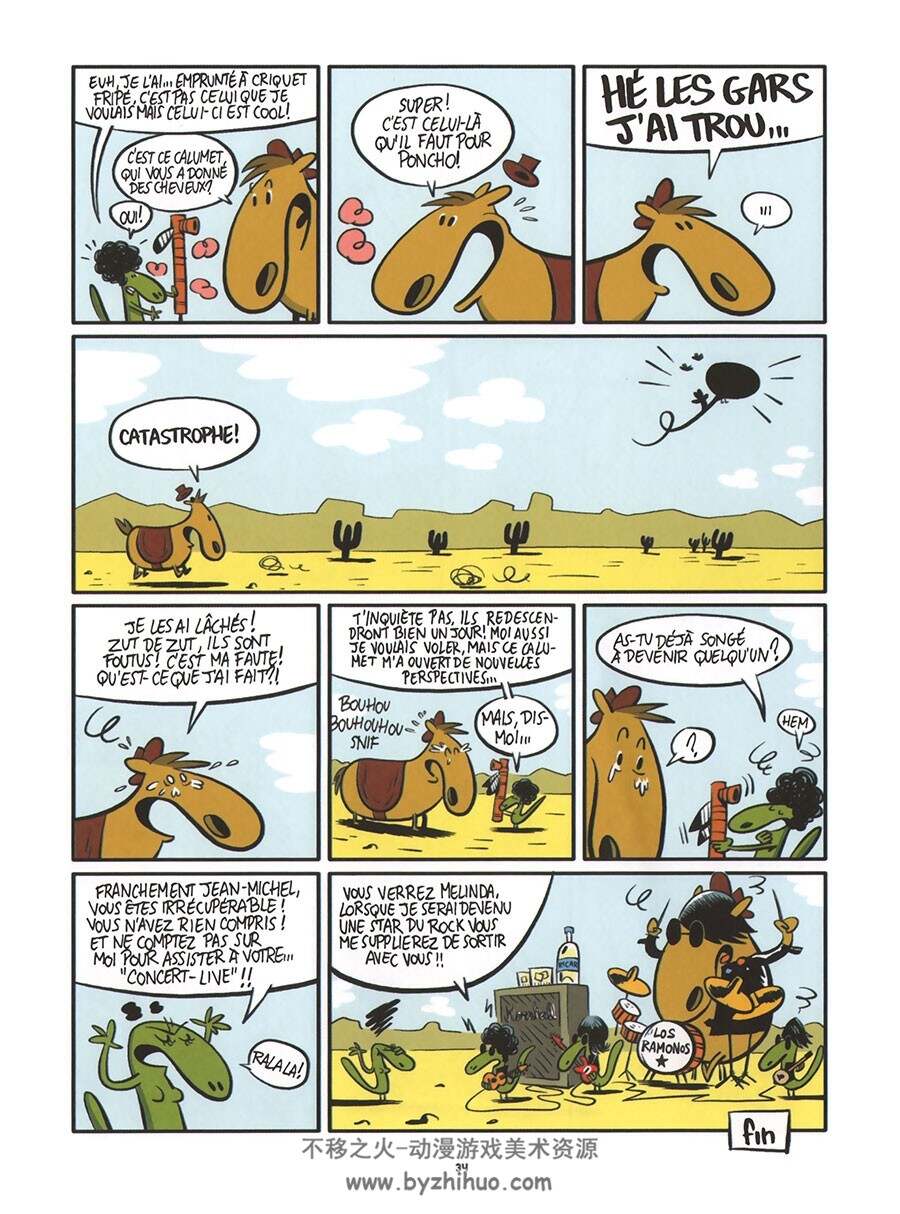 Poncho et Semelle - Joyeux Western 全1册 Hugo Piette 卡通动物拟人漫画