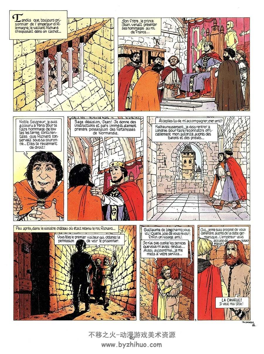 Richard Coeur de Lion  第一册 Duval Yves - Delaby Philippe 手绘风欧洲背景漫画