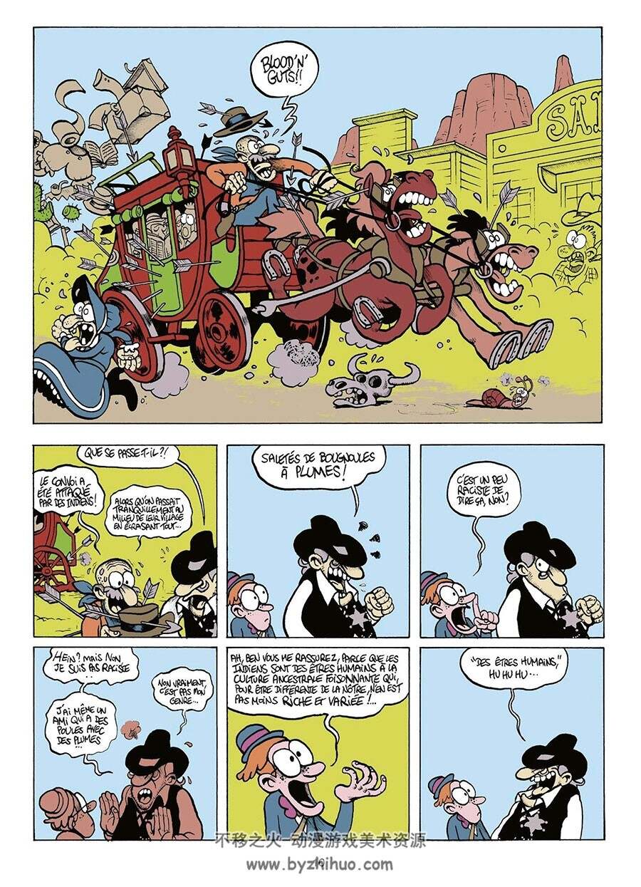 Walter Appleduck - Stagiaire Cowboy 第1册 法语欧美卡通漫画