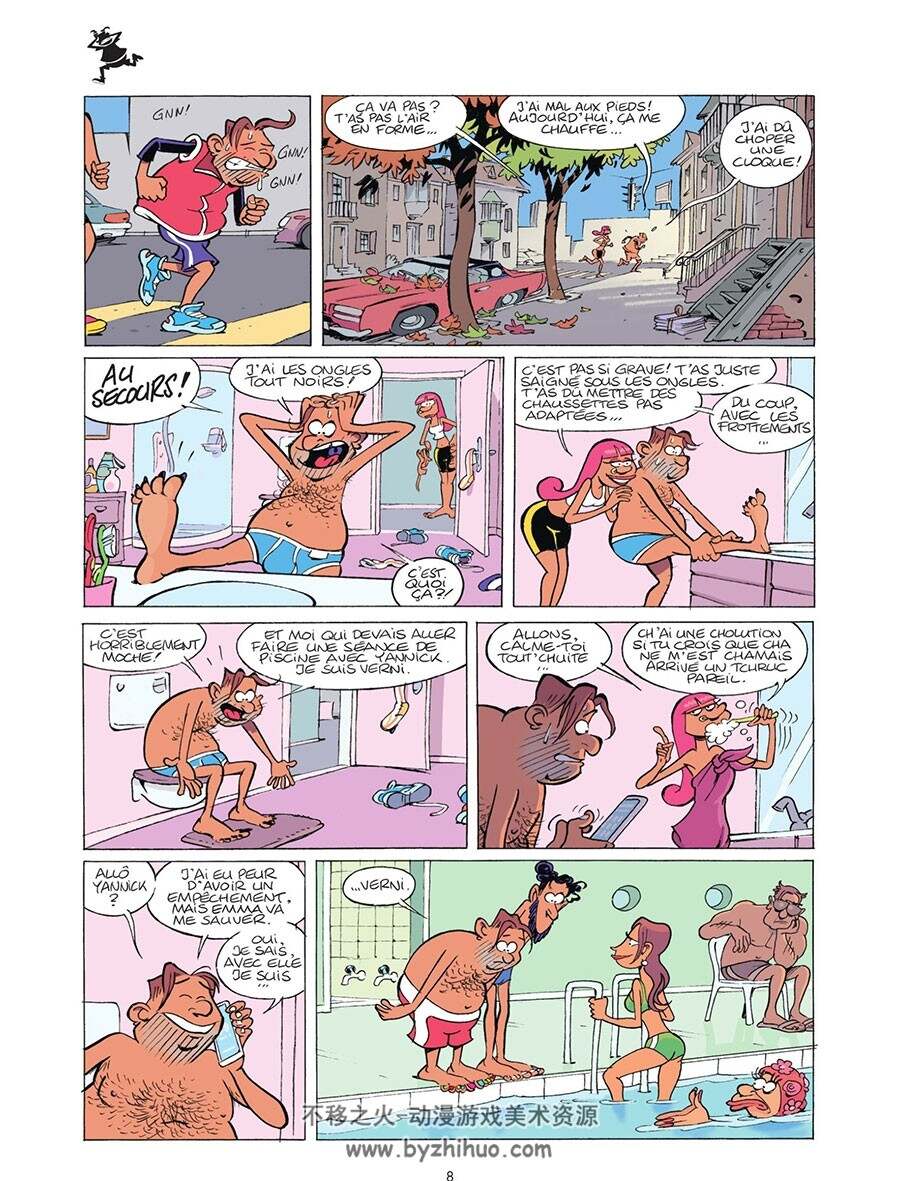 Les Runners 第1册 Sti - Buche 卡通运动题材法语漫画