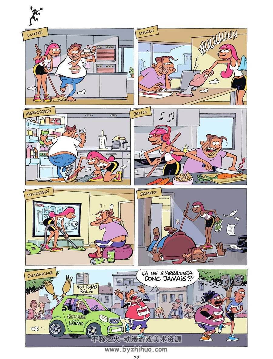 Les Runners 第1册 Sti - Buche 卡通运动题材法语漫画