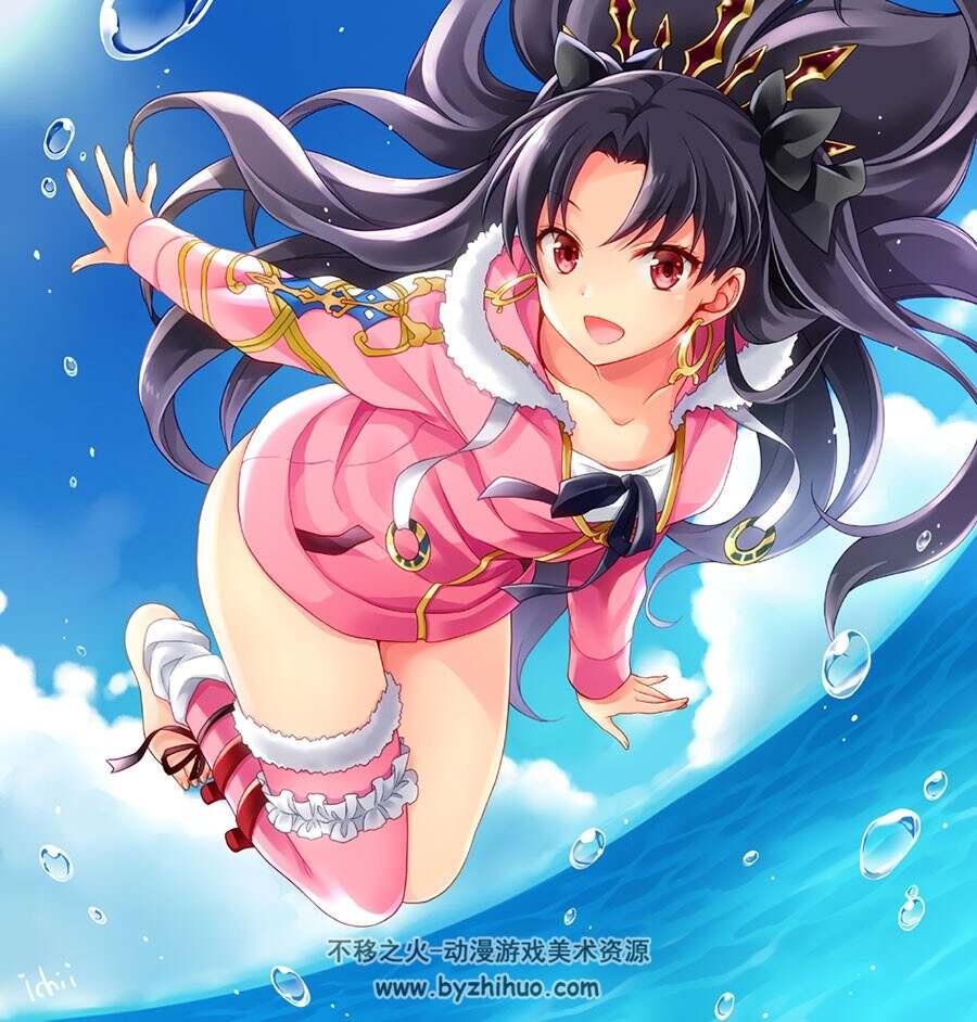 Tohsaka Rin 角色动漫人物小姐姐插画壁纸图包下载 1002P