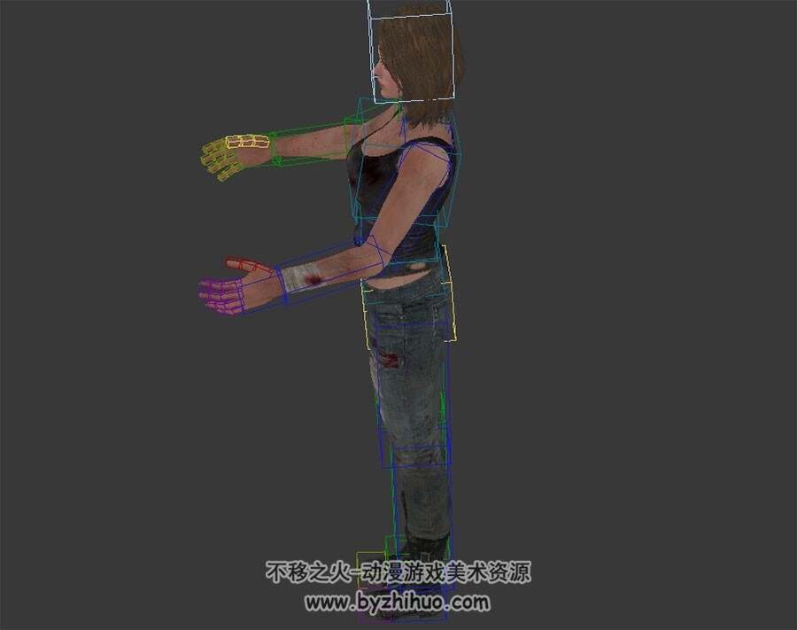 Sudden Attack 2 突击风暴2游戏角色性感女主角3DMax模型下载 带绑定