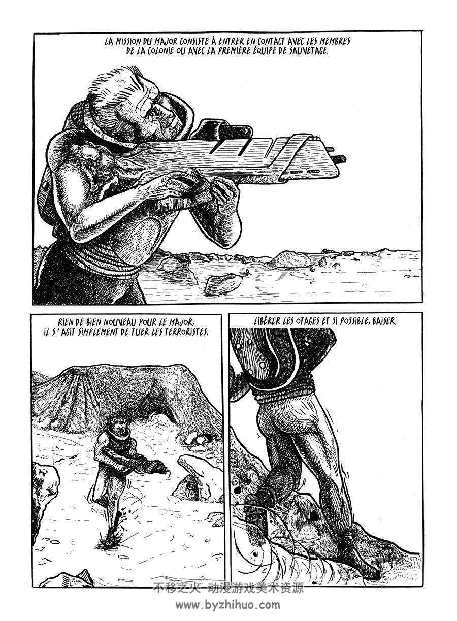 Le Terrier 第1册 Jean-Baptiste Bazin - Valentin Szejnman 黑白素描风漫画