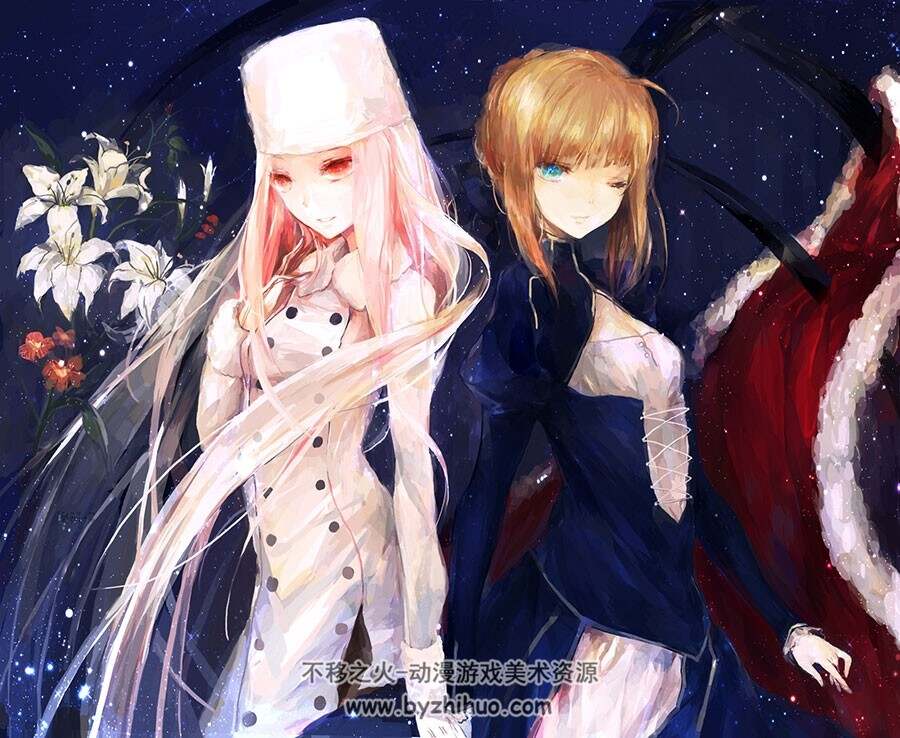 saber Fate/stay night主角之一 CG插画动漫壁纸分享 54P