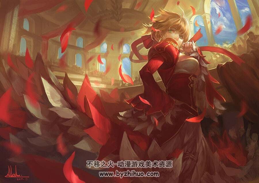 saber Fate/stay night主角之一 CG插画动漫壁纸分享 54P