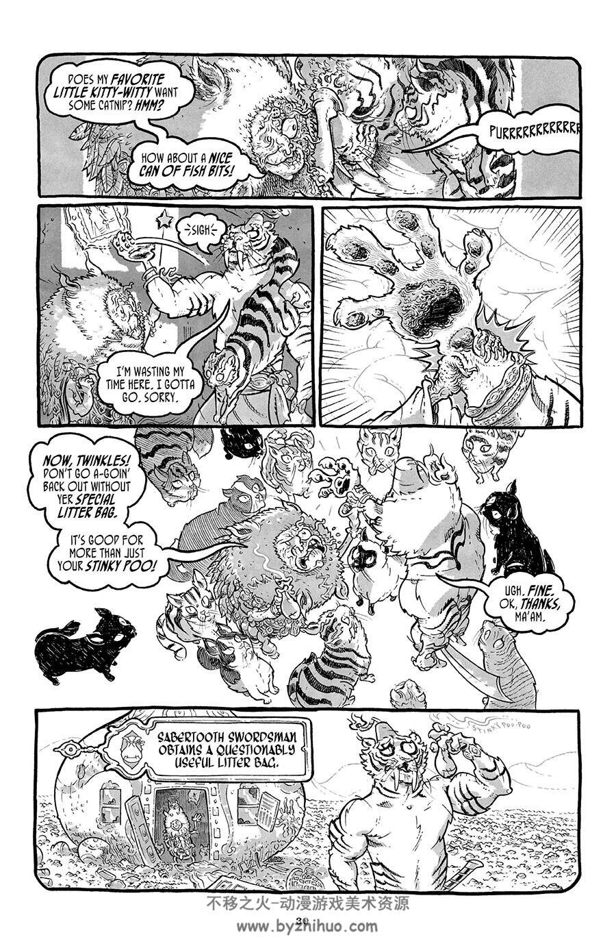 Sabertooth Swordsman 全一册 Damon Gentry - Brendan Wright 奇幻漫画