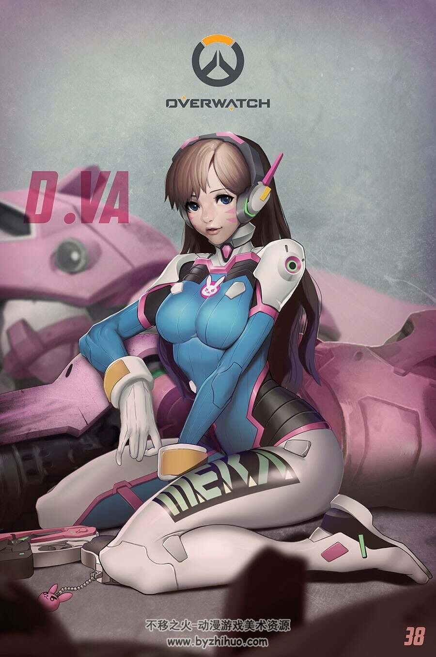 最美宋哈娜D.Va cg插画壁纸及真人cos图片分享下载 362P