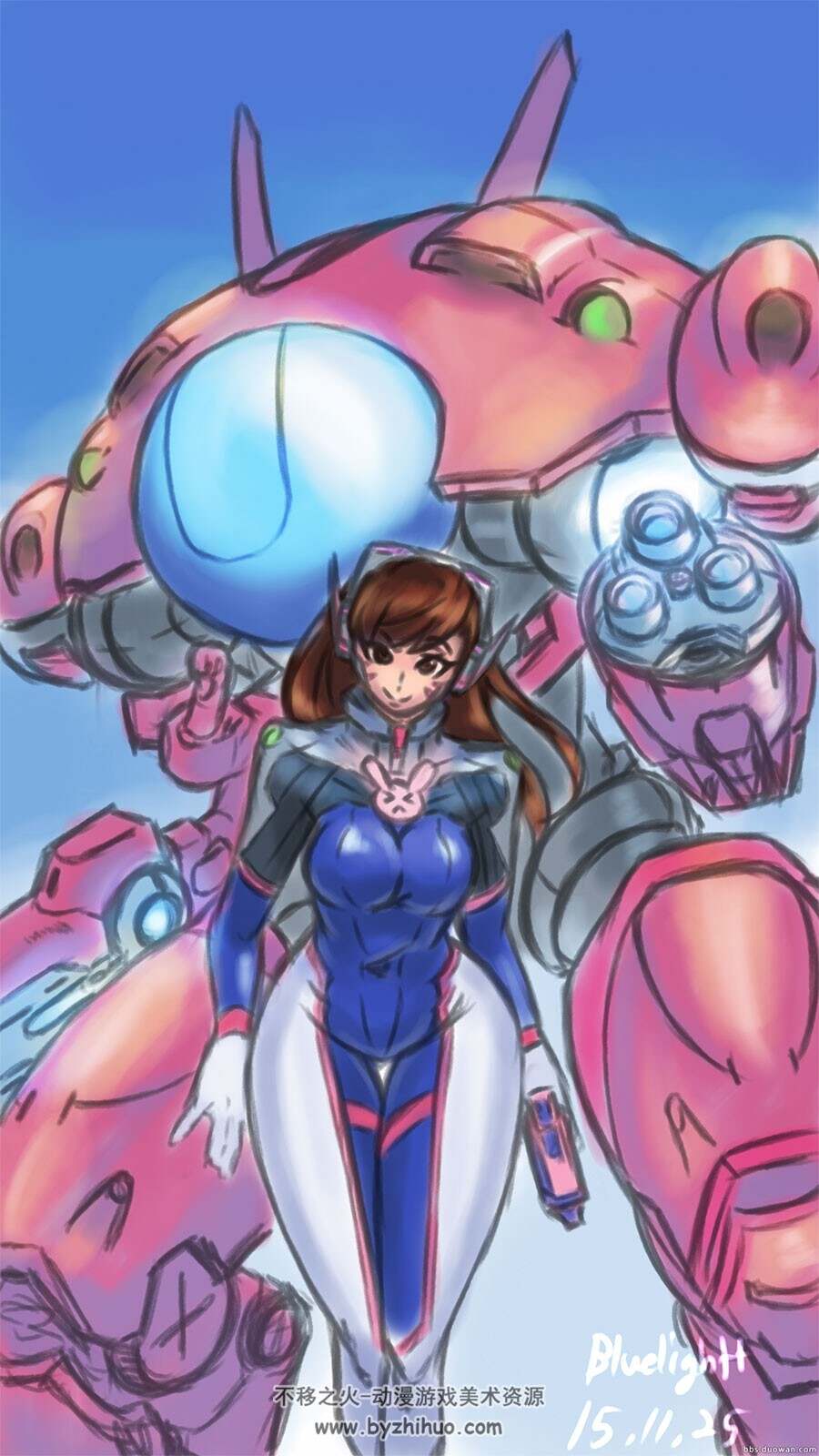 最美宋哈娜D.Va cg插画壁纸及真人cos图片分享下载 362P