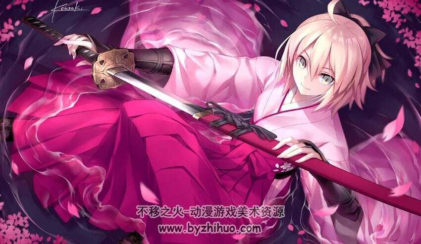 fgo冲田总司 手机壁纸萌图百度云免费分享下载 26P