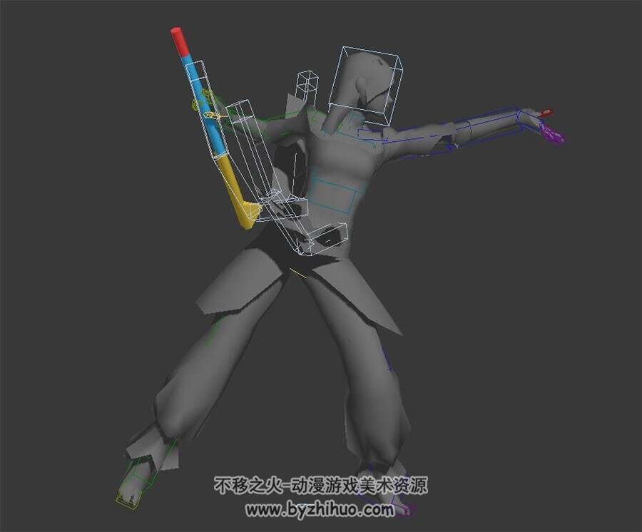 剑3人物角色3dmax bip动作资源包下载