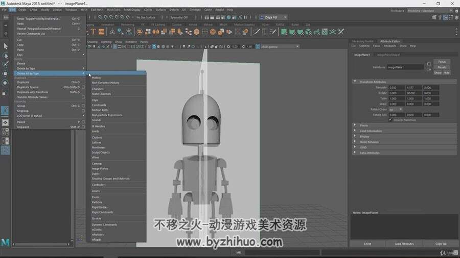 MAYA & Substance Painter 机器人3D角色建模贴图视频教程