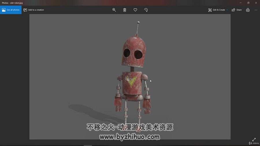 MAYA & Substance Painter 机器人3D角色建模贴图视频教程