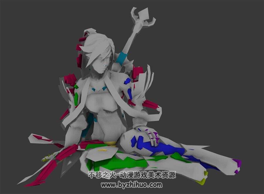 斗战神9个游戏角色3DMax模型分享  带骨骼有动作