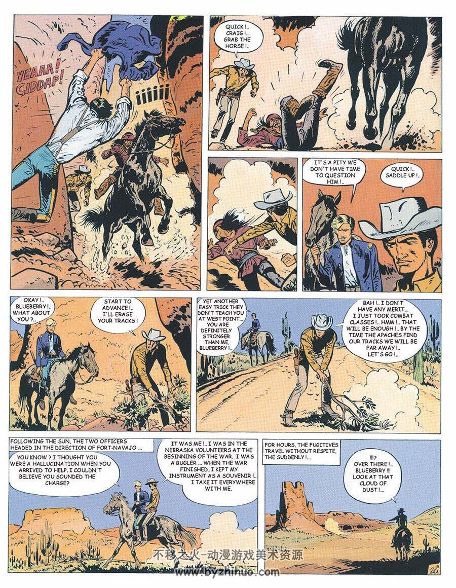 Moebius Westerns - Blueberry 1-10册 19-23册 Jean-Michel Charlier 经典手绘老漫画