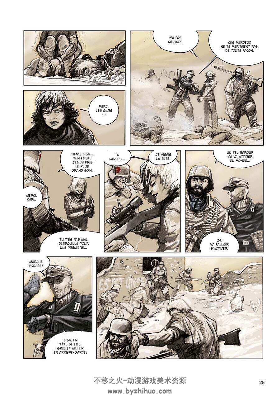 Block 109 - Intégrale 1-2册  Vincent Brugeas - Ronan Toulhoat 黑白法语战争漫画
