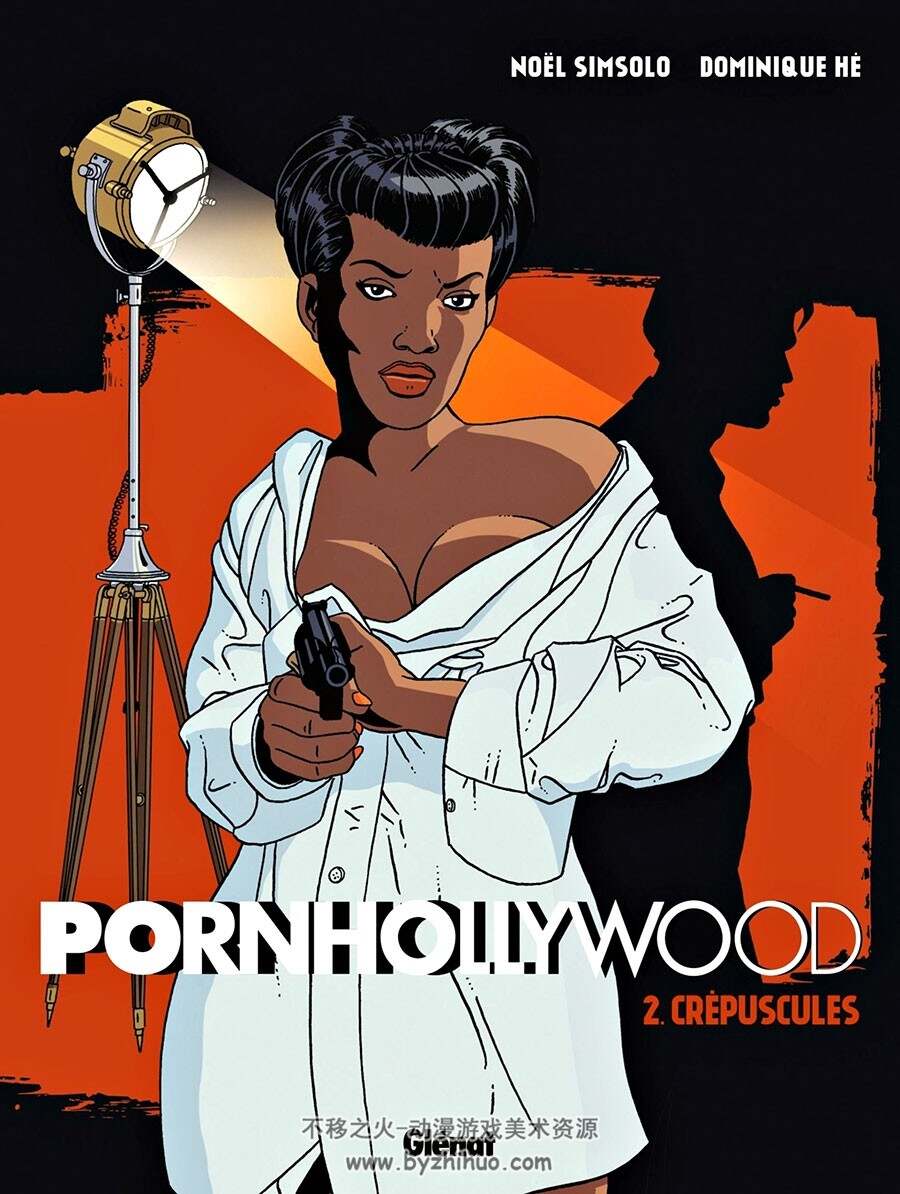 Pornhollywood 1-2册 Noël Simsolo - Dominique Hé 法语彩色悬疑类漫画