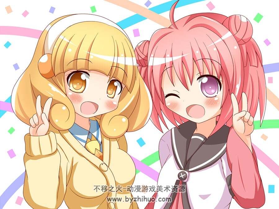 摇曳百合3☆Hi! 人物四人组高清可爱萌图包分享下载 1687P