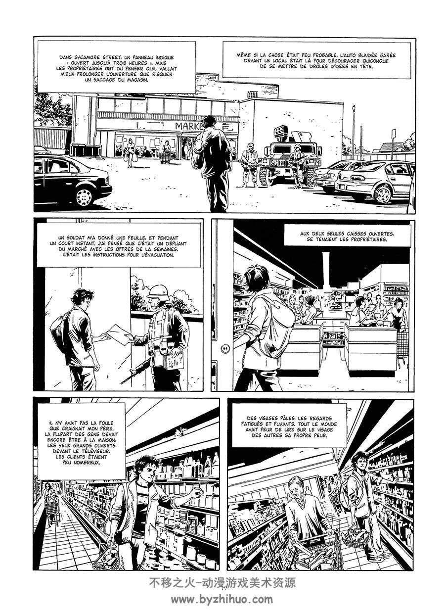 Caravan 1-2册 Michele Medda 黑白手绘写实风法语漫画