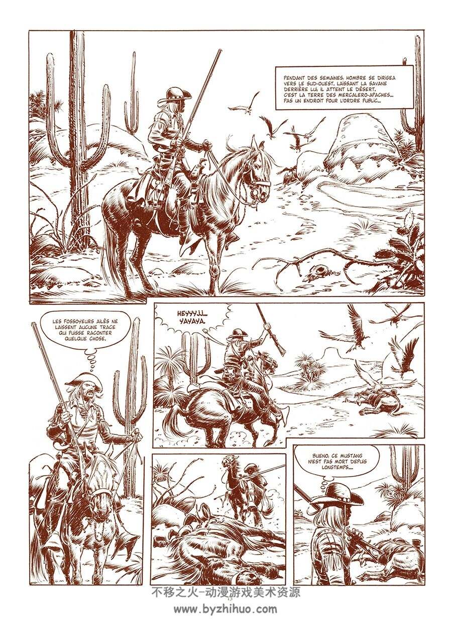 Hombre : Edition prestige 全一册 Rafaël Mendez - Peter Wiechmann 手绘素描风漫画