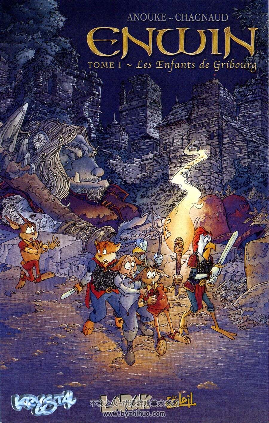 Enwin - Les enfants de Gribourg 第1册 Jean-Jacques Chagnaud - Anouke 奇幻法语漫画