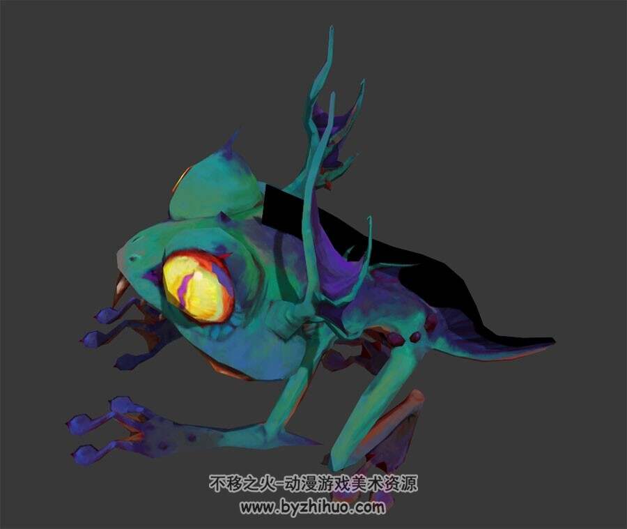 青蛙小怪物3DMax模型下载