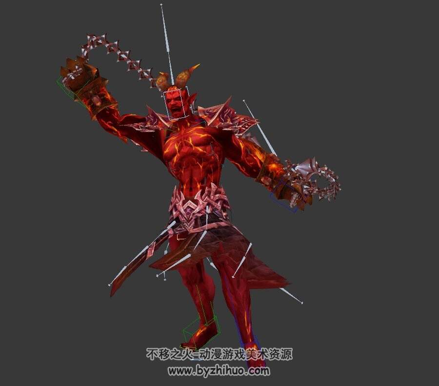 欧美魔幻BOSS怪物系列合集 30个带骨骼绑定部分有动作3dmax模型下载