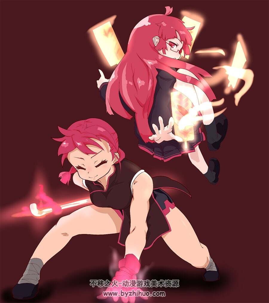烟草 动画人物插画壁纸图包分享下载 320P