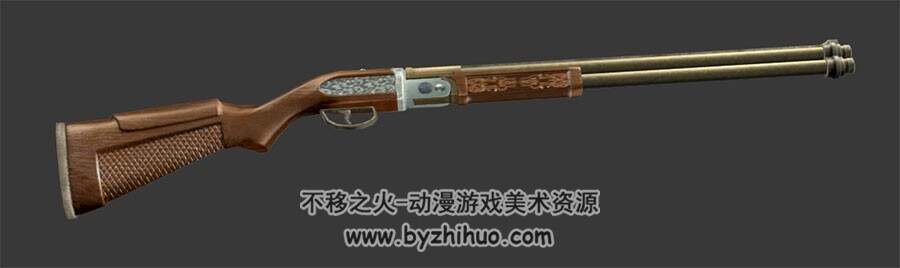 Hunting Gun 猎枪3D模型 格式obj下载