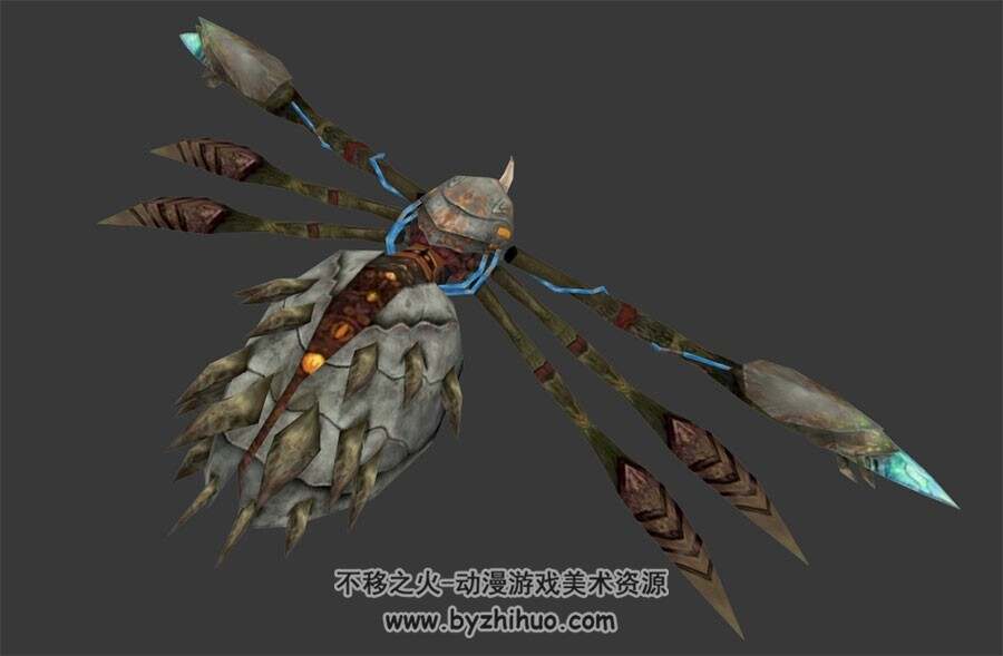 蜘蛛怪物3D模型 obj格式分享下载
