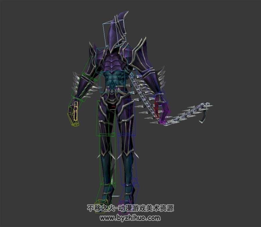 游戏生物天蝎座召唤兽3DMax模型带绑定下载
