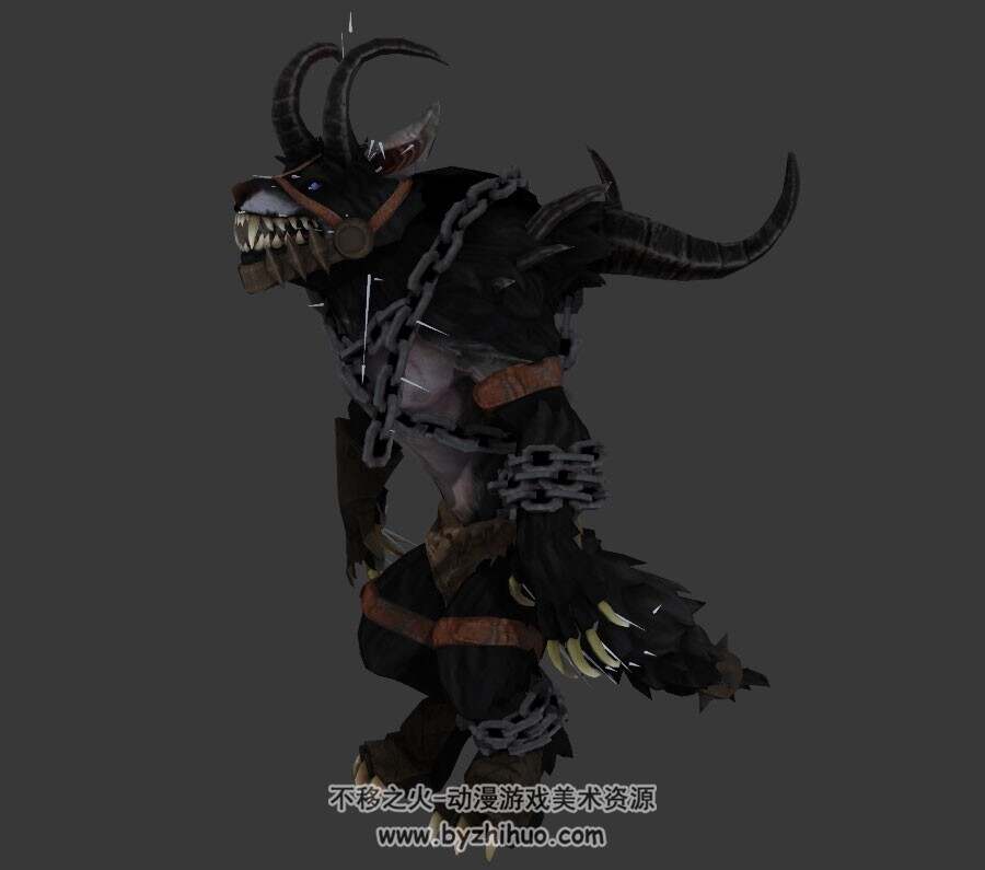 游戏神之浩劫角色芬里尔3DMax模型带骨骼全套动作下载 以及其他皮肤时装