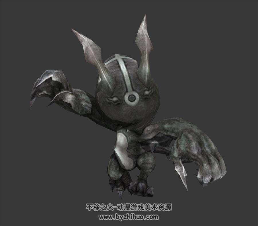 游戏小恶魔怪物全套动作3DMax模型下载