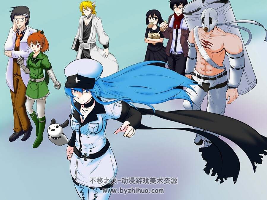 斩·赤红之瞳！绝对女王范二次元女神艾斯德斯插画图片分享下载  71P