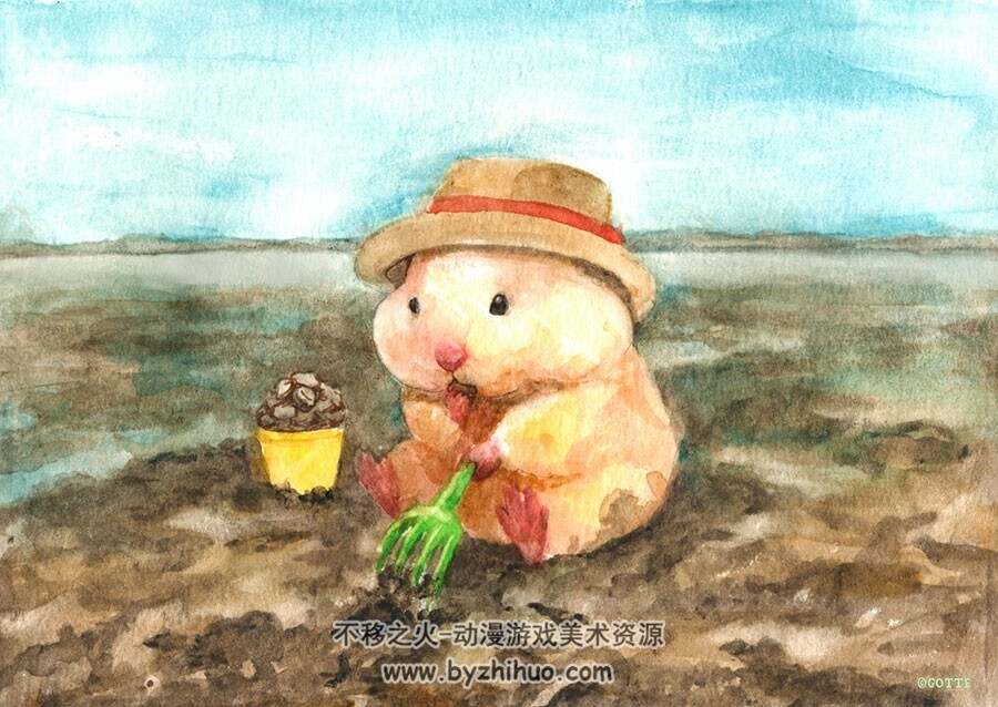 画师hamham 手绘爱宠可爱软绵绵插画图片赏析 399P