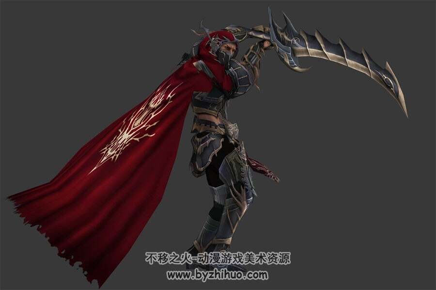 铠甲蒙面剑士3dmax模型下载战斗休闲待机被击死亡动作