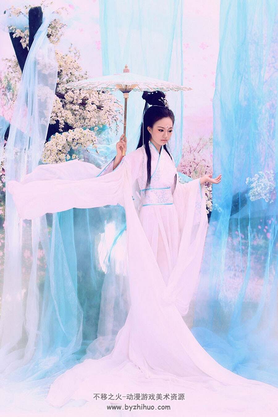 中式古装古典美人人体服装美术素材图片参考下载 829P