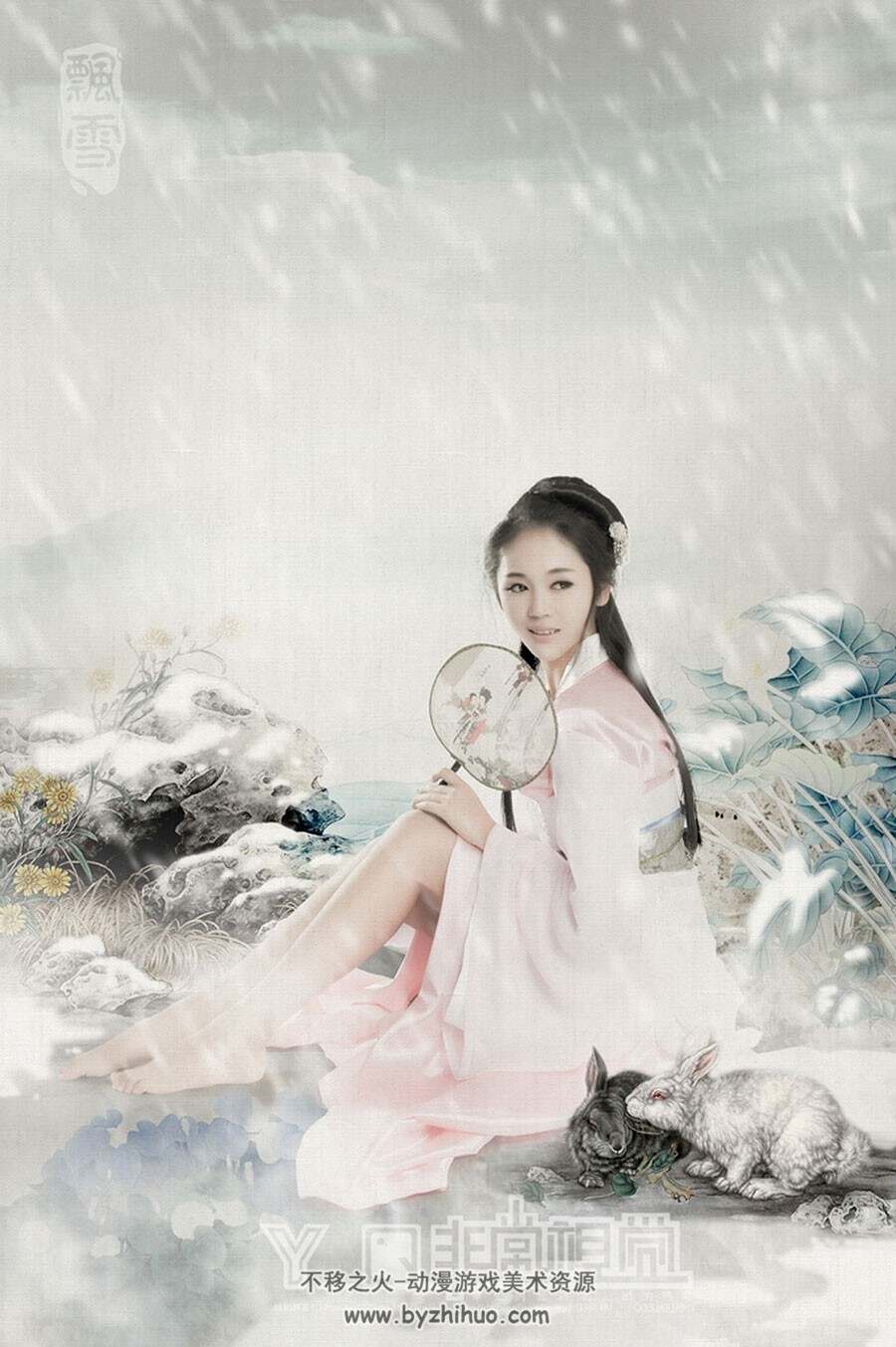 中式古装古典美人人体服装美术素材图片参考下载 829P