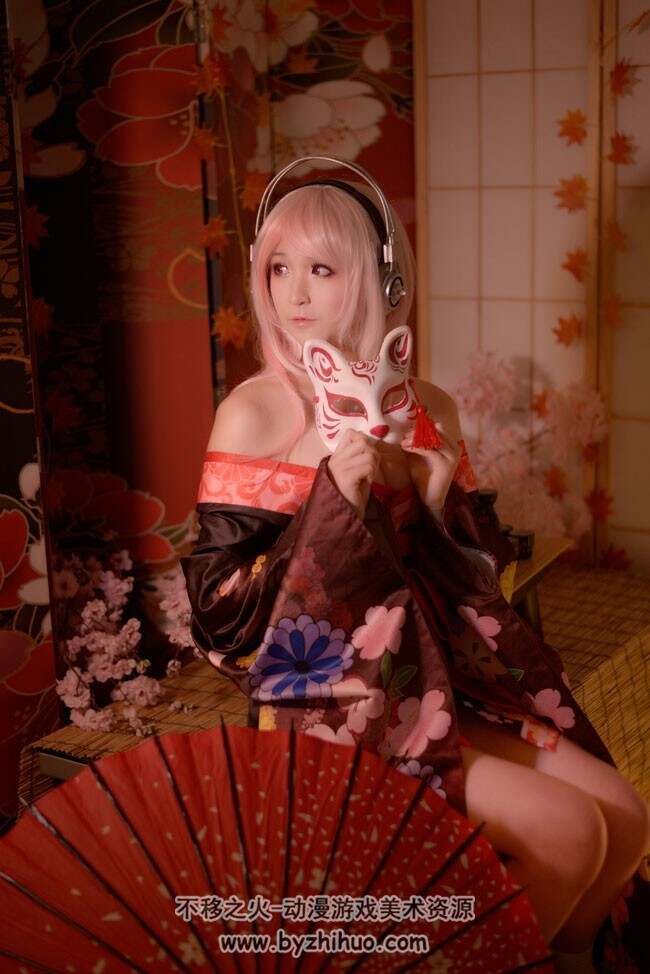 CosPlay超级索尼子 夏日祭浴衣ver写真图集人体服装素材参考 20P
