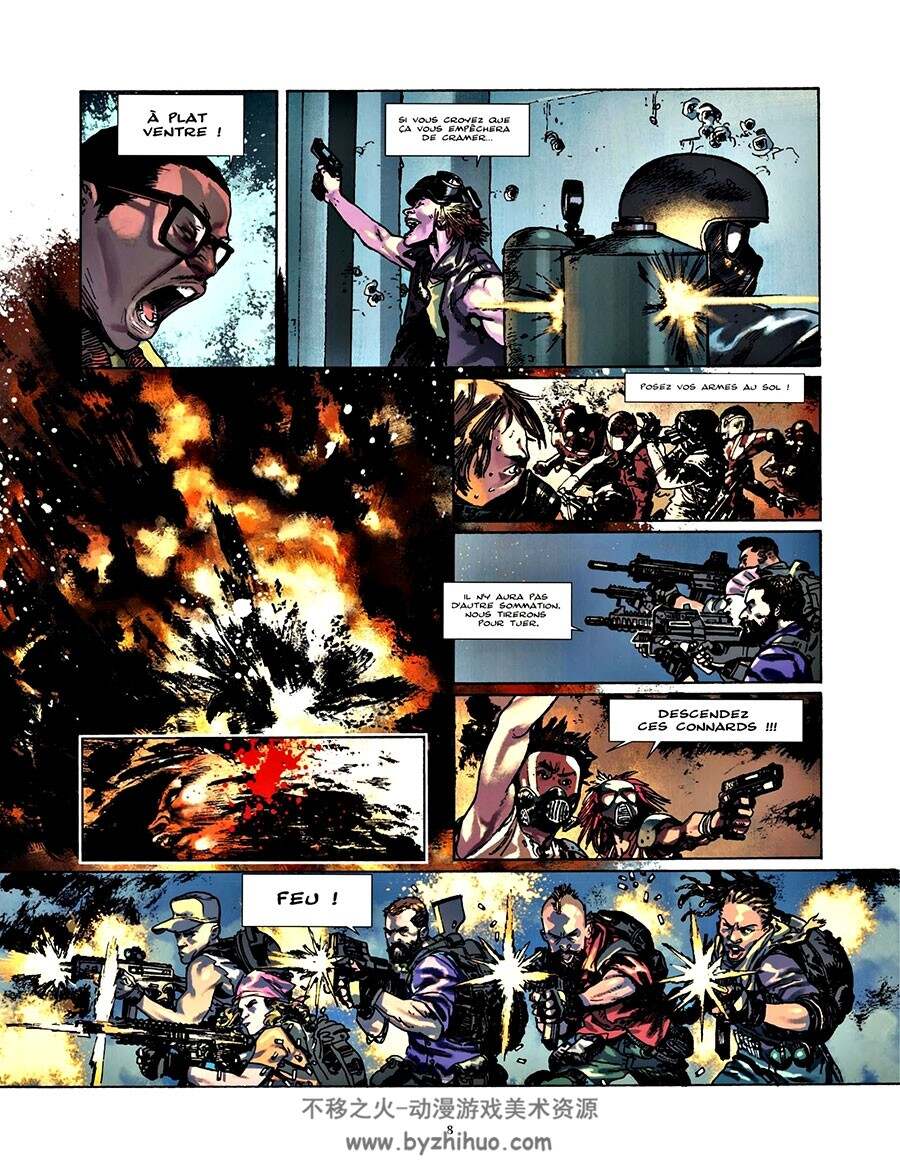 The Division - Rémission 全一册 Jean-David Morvan - The Tribe 写实风法语漫画