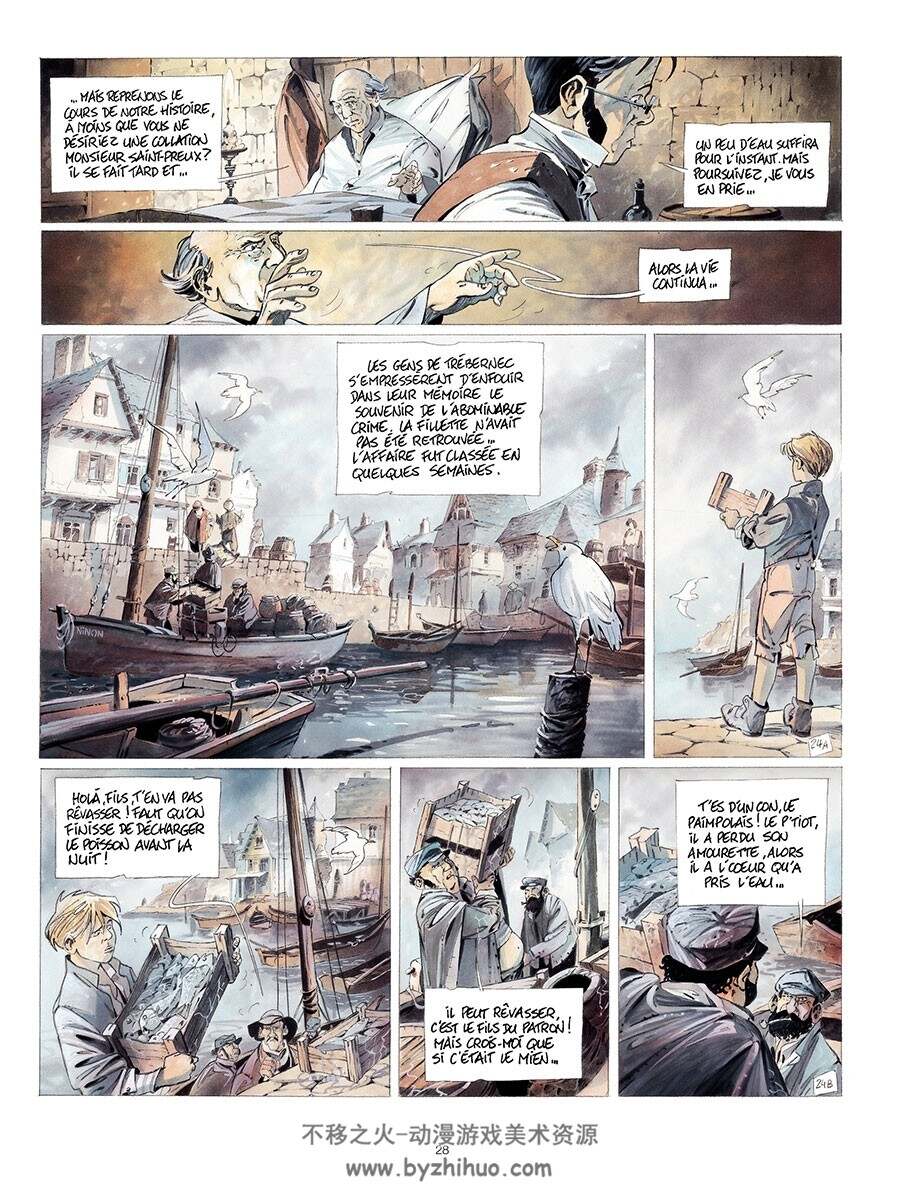 L'Auberge du bout du Monde 全一册 Tiburce Oger - Patrick Prugne  手绘漫画