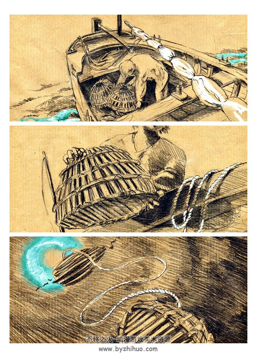 Bleu amer 全一册 Sylvère Denné 手绘素描风欧美漫画