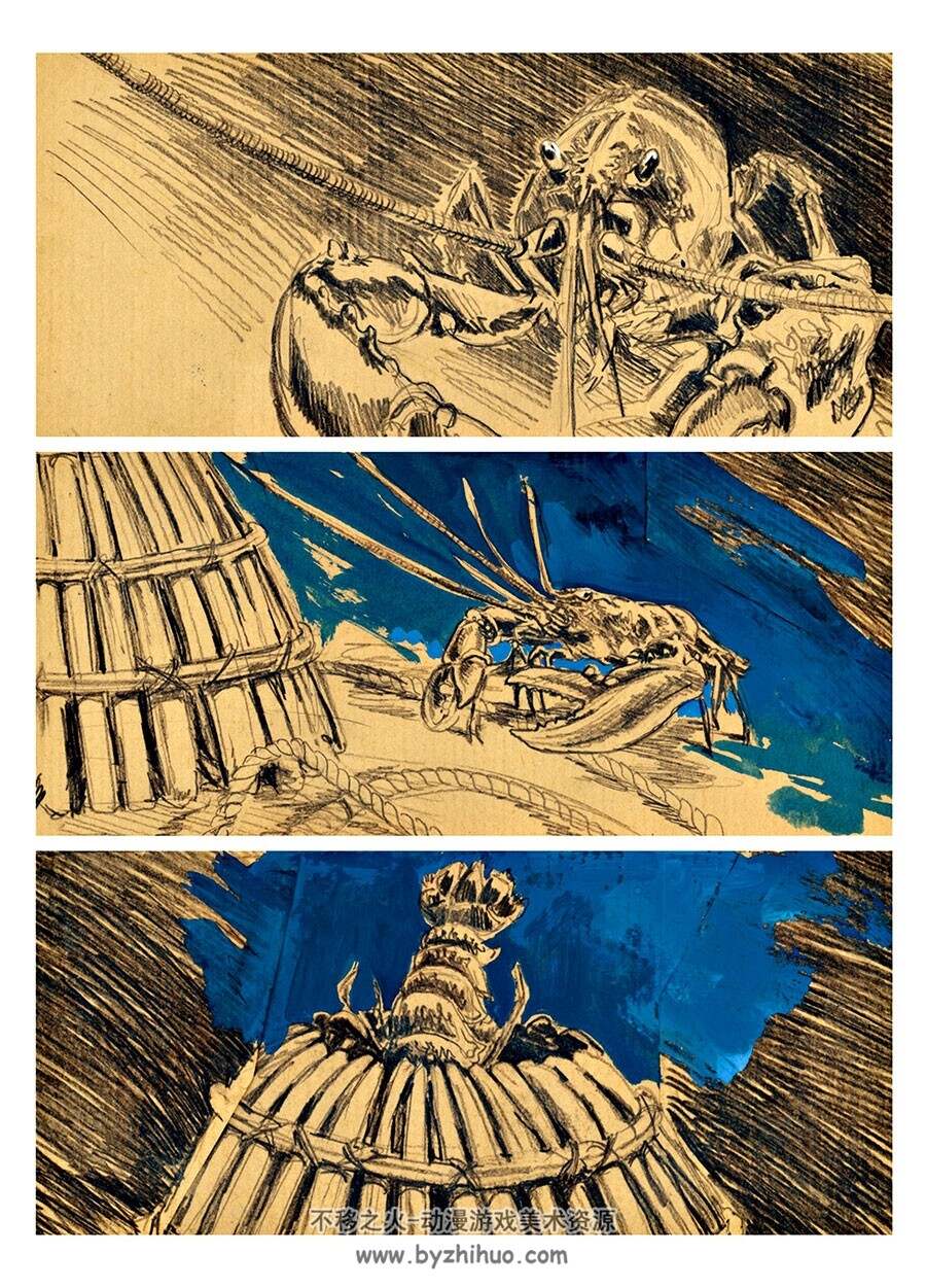 Bleu amer 全一册 Sylvère Denné 手绘素描风欧美漫画