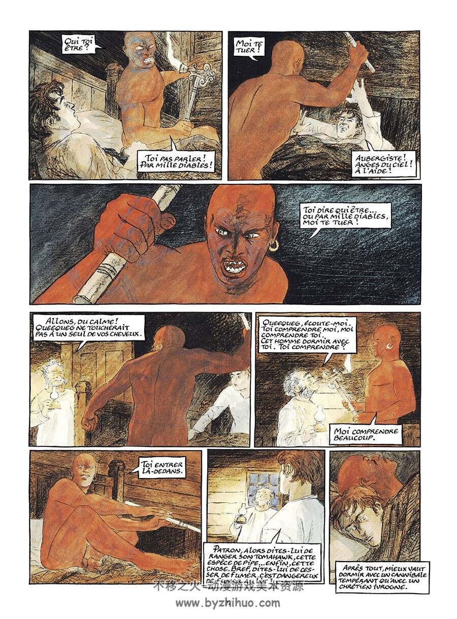 A la recherche de Moby Dick 全一册 Isaac Wens - Sylvain Venayre 手绘漫画