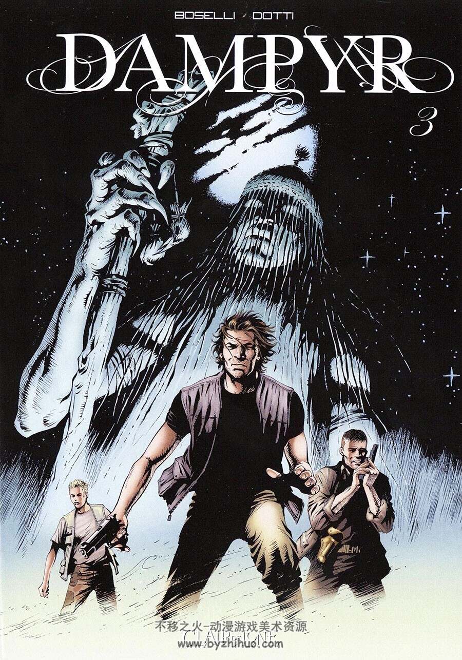 Dampyr 23册 Mauro Boselli Rossi 黑白写实风法语漫画 不移之火资源网